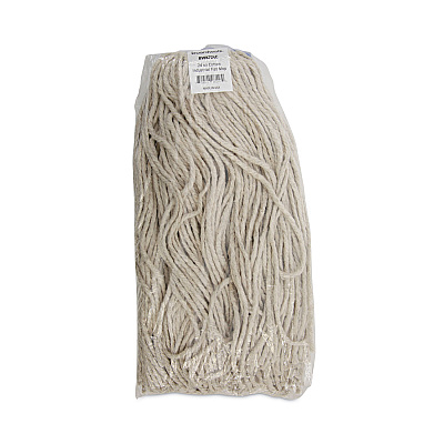 Boardwalk Cut-End Lie-Flat Wet Mop Head, Cotton, 24oz, White (BWK724CEA)