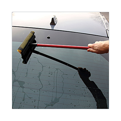 Boardwalk General-Duty Squeegee, 8" Wide Blade, Black/Red, 21" Handle (BWK824)