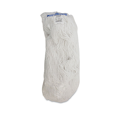 Boardwalk Mop Head, Lie-Flat Head, Rayon Fiber, 24oz, White, 12/Carton (BWK824R)