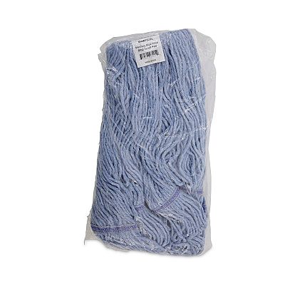 Boardwalk Mop Head, Loop-End, Cotton With Scrub Pad, Medium, 12/Carton (BWK902BL)