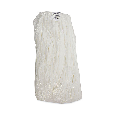 Boardwalk Mop Head, Looped, Enviro Clean With Tailband, Large, White, 12/Carton (BWK8003)