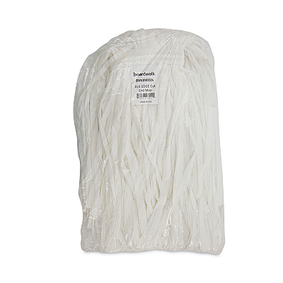Boardwalk Nonwoven Cut End Edge Mop, Rayon/Polyester, #24, White, 12/Carton (BWKBW2024)