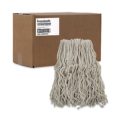 Boardwalk Cotton Mop Head, Cut-End, #32, White, 12/Carton (BWKCM02032S)