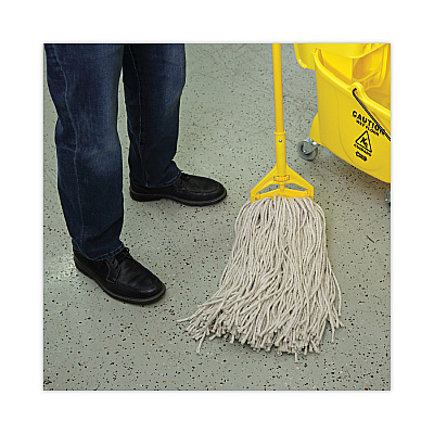 Boardwalk Mop Head, Cotton, Cut-End, White, 4-Ply, 32oz, 12/Carton (BWKCM20032)