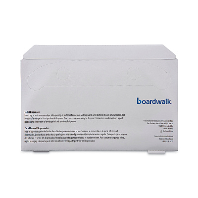 Boardwalk Premium Half-Fold Toilet Seat Covers, 14.17 x 16.73, White, 250 Covers/Sleeve, 4 Sleeves/Carton (BWKK1000B)
