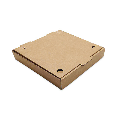 BluTable Pizza Boxes, 10 x 10 x 2, Kraft, Paper, 50/Pack (RMA661631253304)