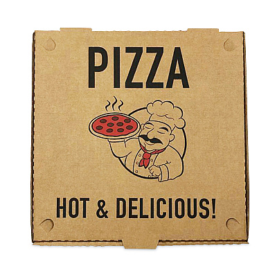 BluTable Pizza Boxes , 16 x 16 x 2, Kraft, Paper, 50/Pack (RMA661631253342)