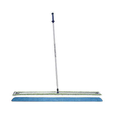 Bona SuperCourt Athletic Floor Care System, 60" Wide  Microfiber Head, 66" Silver/Blue Aluminum Handle (BNAWM710013471)