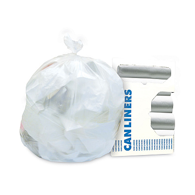 Heritage High-Density Waste Can Liners, 16 gal, 12 mic, 24" x 33", Natural, 500/Carton (HERZ4833MNR02)