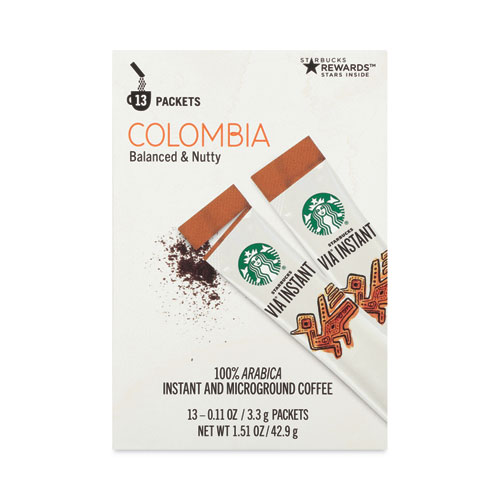 Starbucks VIA Ready Brew Coffee, 3/25oz, Colombia, 50/Box (11008131)