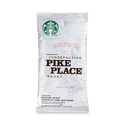 Starbucks Coffee, Pike Place, 2.5oz, 18/Box (SBK11018197)