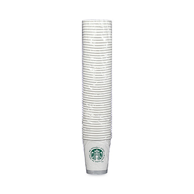 Hot Cups, 12 oz, White with Green Starbucks Logo, 1,000/Carton (SBK11098806)
