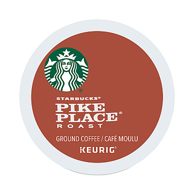Starbucks Pike Place Coffee K-Cups Pack, 24/Box (SBK011111156)