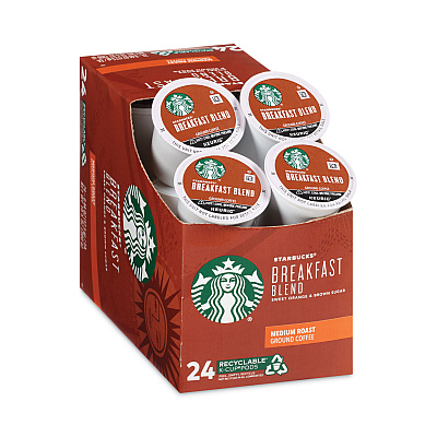 Starbucks Breakfast Blend Coffee K-Cups, 96/Carton (SBK011111157CT)