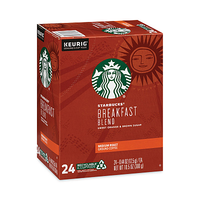 Starbucks Breakfast Blend Coffee K-Cups, 96/Carton (SBK011111157CT)
