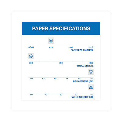 Hammermill Premium Color Copy Cover, 11 x 17, Smooth Photo White, 250/Pack (HAM133202)