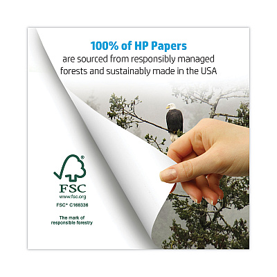 HP All-In-One22 Paper, 96 Bright, 22 lb Bond Weight, 8.5 x 11, White, 500/Ream (HEW207000)