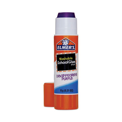 Elmer's Disappearing Purple School Glue Stick, 0.21 oz, Dries Clear, 12/Pack (EPIE1559)