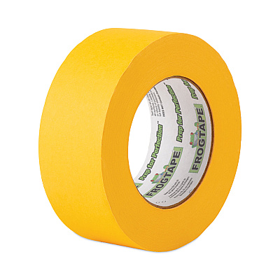 Duck FROGTAPE Performance Grade Masking Tape, 3" Core, 1.88" x 60 yds, Gold, 3/Pack, 8 Packs/Carton (FGA105322)