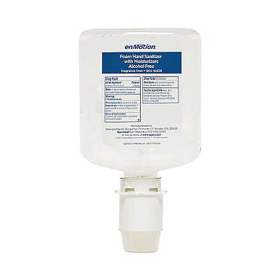 Georgia Pacific Professional enMotion Gen2 Moisturizing Foam Hand Sanitizer Dispenser Refill, 1,000 mL Bottle, Fragrance-Free, 2/Carton (GPC42338)