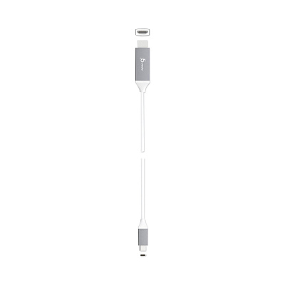 j5create HDMI 4K Audio/Video Cable, 6 ft, White (JCRJCC153G)