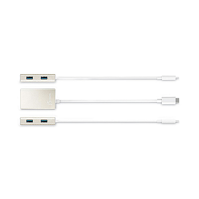 j5create USB-C Hub, 4 Ports, Silver (JCRJCH343US)