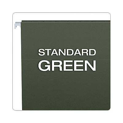 Pendaflex Hanging File Folder Combo Kit, Letter Size, (25) 1/5-Cut Standard Green Hanging Folders, (50) 1/3-Cut Manila File Folders (PFX99200EE)