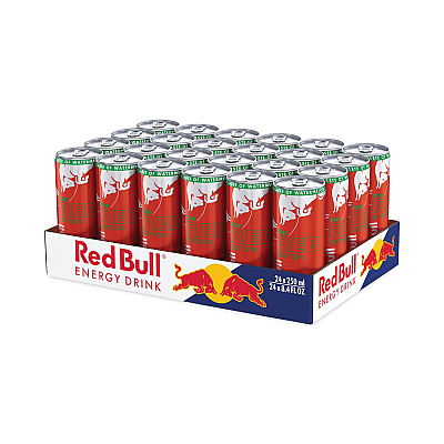 Red Bull The Red Edition Energy Drink, Watermelon, 8.4 oz Can, 24/Carton (RDBRBD45448)