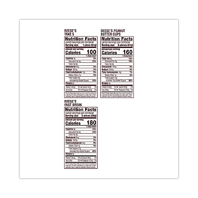 Reese's Milk Chocolate Peanut Butter Assortment Snack Size Candy, Individually Wrapped, 32.06 oz Bag (REEHEC93922)