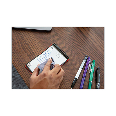 Rocketbook Mini Notepad, Midnight Blue Cover, Dot Grid Rule, 3 x 5.5, White, 24 Sheets (RKBEVRMRCDF)