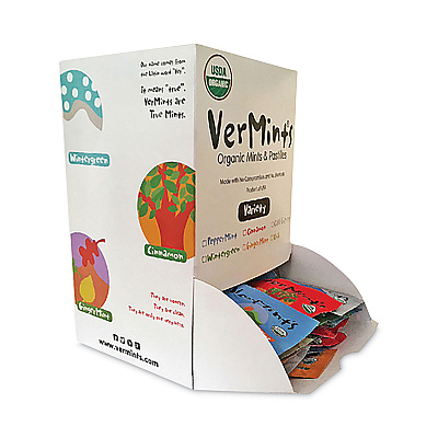 VerMints Organic Mints/Pastilles, Assorted Flavors, 2 Mints/0.7 oz Individually Wrapped, 120/Box (VEMVNT00991)