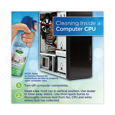 Dust-Off Disposable Compressed Air Duster, 12 oz Can (FALDPSXL12)