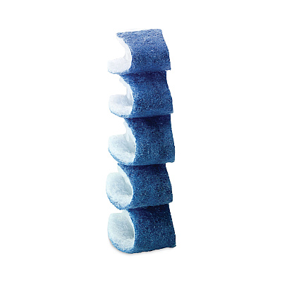 Scotch-Brite Disposable Toilet Scrubber Refill, Blue/White, 10/Pack (MMM558RF)