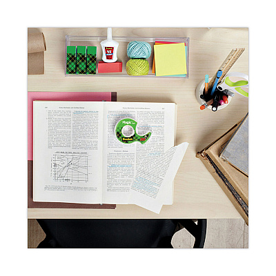 Scotch Magic Tape Desktop Dispenser Value Pack, 1" Core, 0.75" X 83.33 Ft, Clear, 10/pack (MMM810K10C17MB)