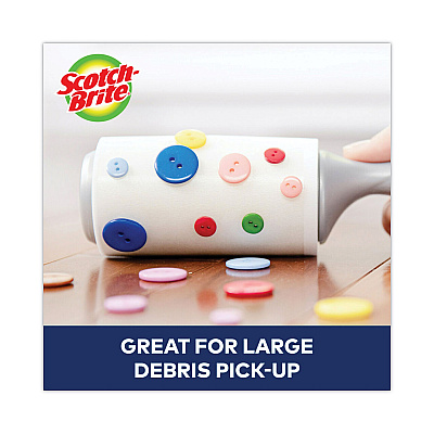 Scotch-Brite Lint Roller, Extra Sticky, Heavy-Duty Handle, 48 Sheets/Roll (MMM830RS48)