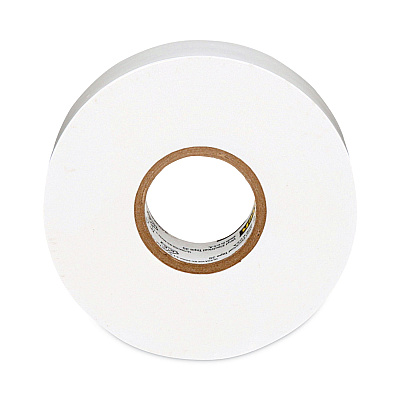 3M Scotch 35 Vinyl Electrical Color Coding Tape, 3" Core, 0.75" x 66 ft, White (MMM10828)