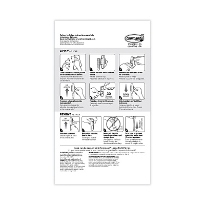 Command Decorative Hooks, Traditional, Large, Metal, Brushed Nickel, 5 lb Capacity, 2 Hooks and 4 Strips/Pack (MMM17053BNVPES)