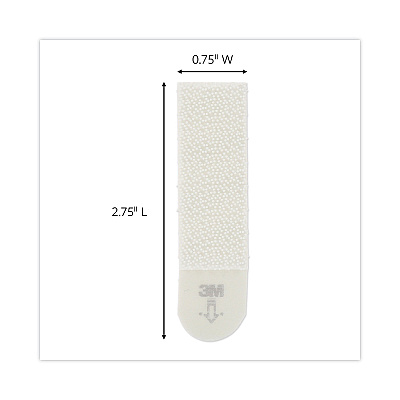 Command Picture Hanging Strips, Value Pack, Medium, Removable, Holds Up to 12 lbs, 0.75 x 2.75, White, 132 Pairs/Pack (MMM17201S132NA)