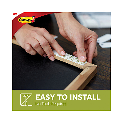 Command Picture Hanging Strips, Value Pack, Medium, Removable, Holds Up to 12 lbs, 0.75 x 2.75, White, 132 Pairs/Pack (MMM17201S132NA)