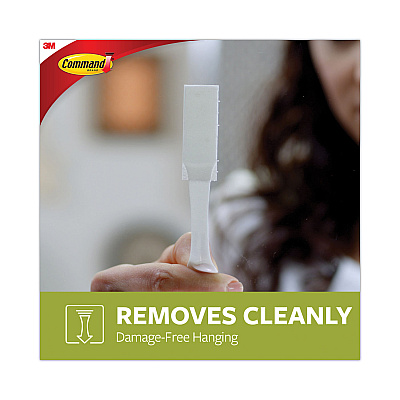 Command Picture Hanging Strips, Value Pack, Medium, Removable, Holds Up to 12 lbs, 0.75 x 2.75, White, 132 Pairs/Pack (MMM17201S132NA)