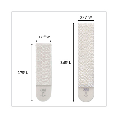 Command Picture Hanging Strips, Value Pack, Removable, (8) Large 0.63 x 3.63 Pairs, (4) Medium 0.5 x 2.75 Pairs, White (MMM17209ES)