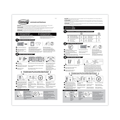 Command General Purpose Hooks, Variety Pack, Assorted Sizes, Plastic, White, 0.5, 1, 3, 5, 16 lb Capacities, 54 Pieces/Pack (MMM17231ES)
