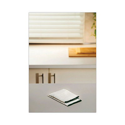 Scotch-Brite Kitchen Cleaning Cloth, Microfiber, 11.4 x 12.4, White, 2/Pack, 12 Packs/Carton (MMM90322)
