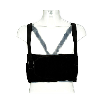 ACE Work Belt with Removable Suspenders, One Size Fits All, Up to 48" Waist Size, Black (MMM208605)