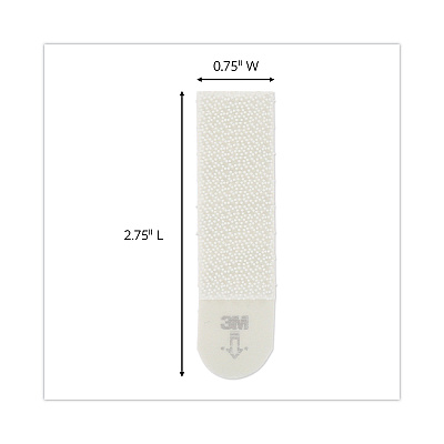 Command Picture Hanging Strips, Value Pack, Medium, Removable, Holds Up to 12 lbs, 0.75 x 2.75, White, 12 Pairs/Pack (MMM1720412ES)