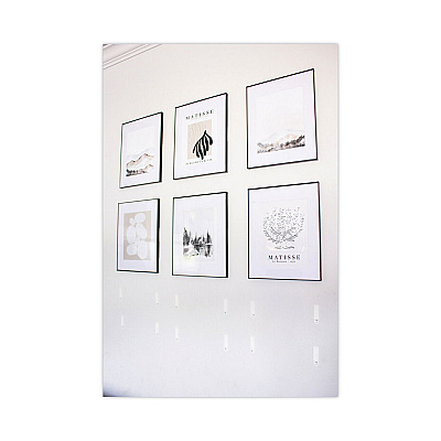 Command Picture Hanging Strips, Value Pack, Medium, Removable, Holds Up to 12 lbs, 0.75 x 2.75, White, 12 Pairs/Pack (MMM1720412ES)