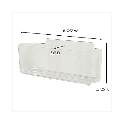 Command Large Caddy, 4 lb Capacity, 8.5"w, Clear (MMM70005143550)