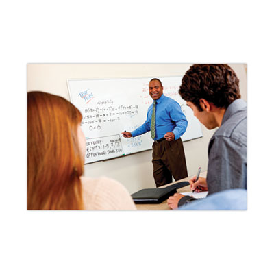 3M Porcelain Dry Erase Boards, 96 x 48, White Surface, Aluminum Frame (DEP9648A)