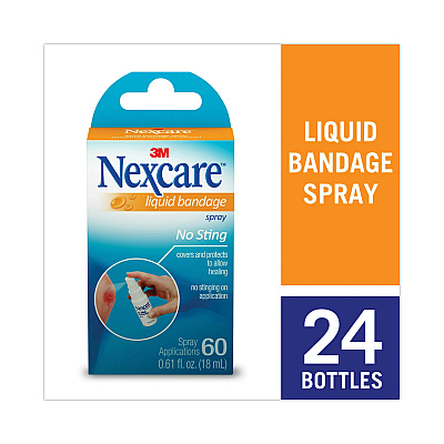 3M Nexcare No-Sting Liquid Bandage Spray, 0.61 oz (MMMLBS11803)