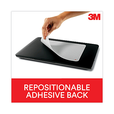 3M Precise Mouse Pad with Nonskid Repositionable Adhesive Back, 8.5 x 7, Bitmap Design (MP200PS)
